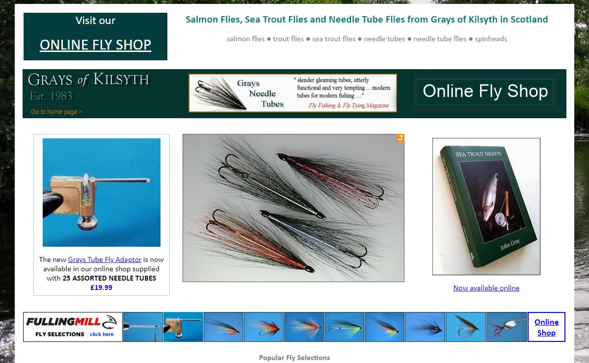 SALMON FLIES | SEA TROUT FLIES | NEEDLE TUBE FLIES by Grays of Kilsyth