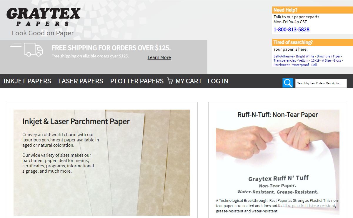 Graytex Papers: Specialty Inkjet Paper, Laser Paper and Plotter Paper