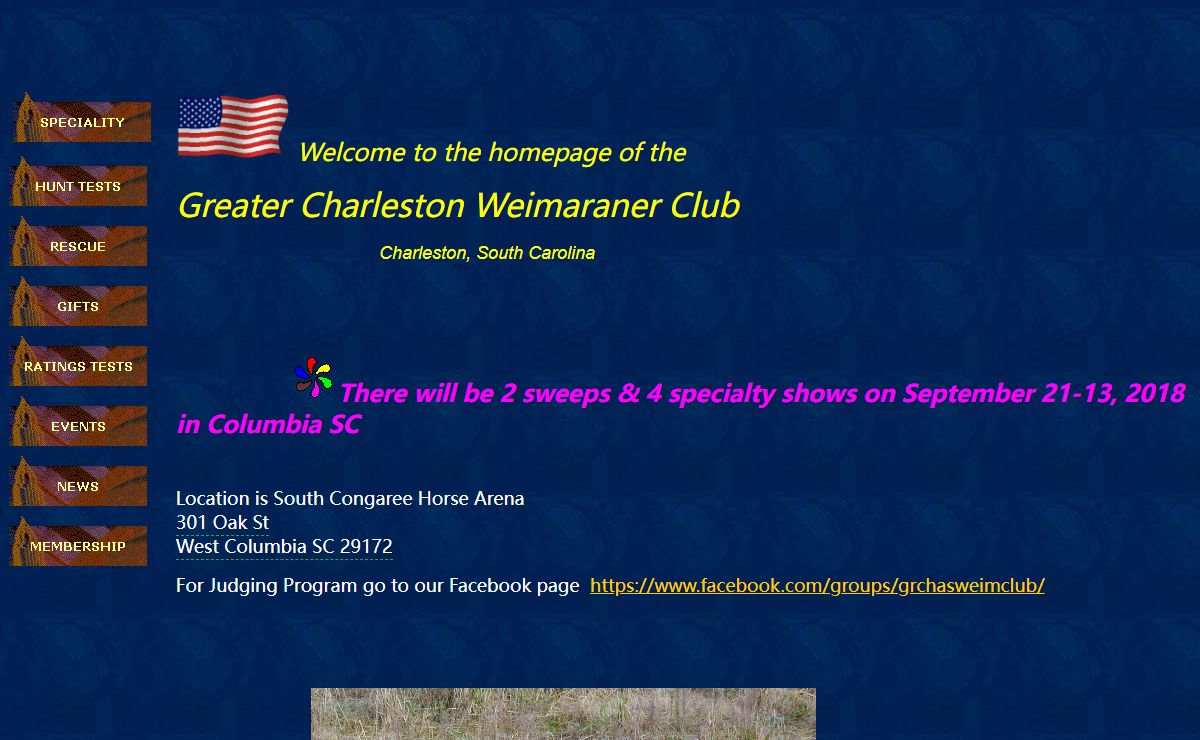 Greater Charleston Weimaraner Club Home Page