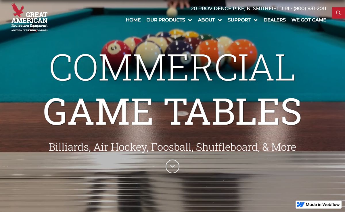 Great American Rec | Commercial Gaming Equipment