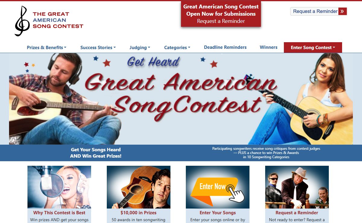 Great American Song Contest: Songwriting & Lyric Contests