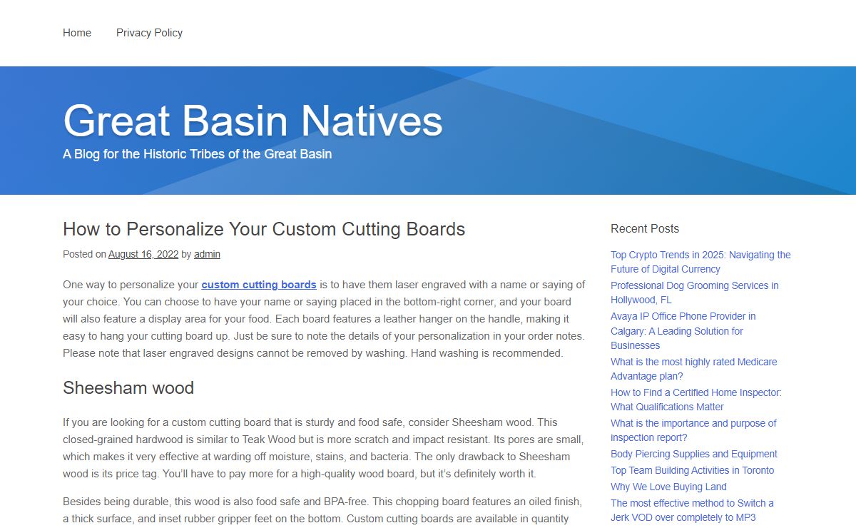 Great Basin Natives | A Blog for the Historic Tribes of the Great Basin