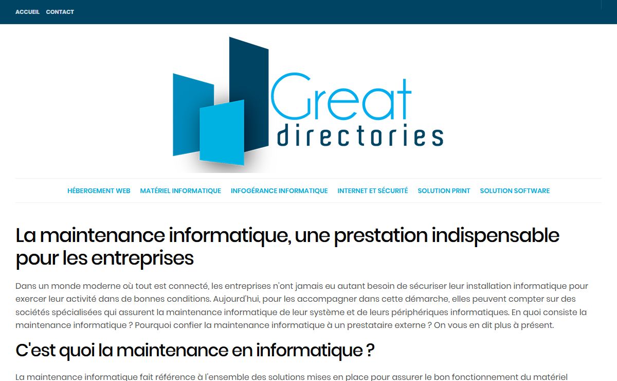 Maintenance informatique et infogérance en entreprise
