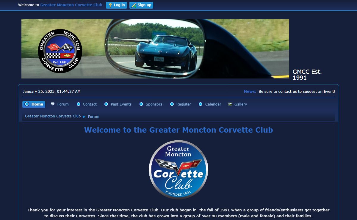 Greater Moncton Corvette Club - Index
