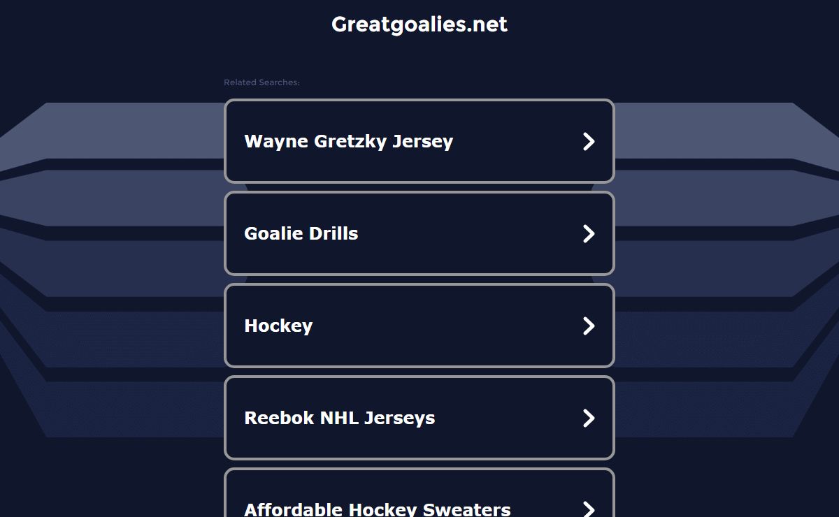 Greatgoalies.net