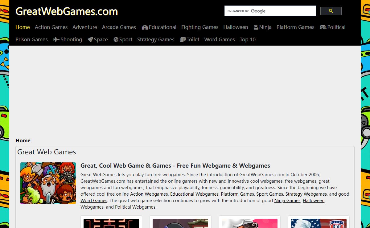 Fun Webgames | Cool Web Game, Free Webgame | Great Web Games
