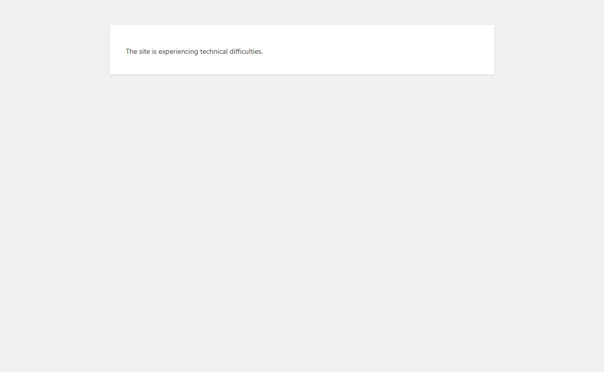 WordPress › Error