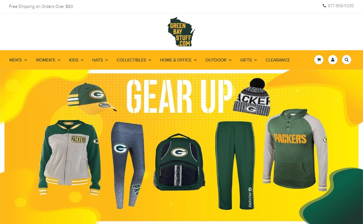 Green Bay Stuff is home to an massive selection of Packers merchandise
