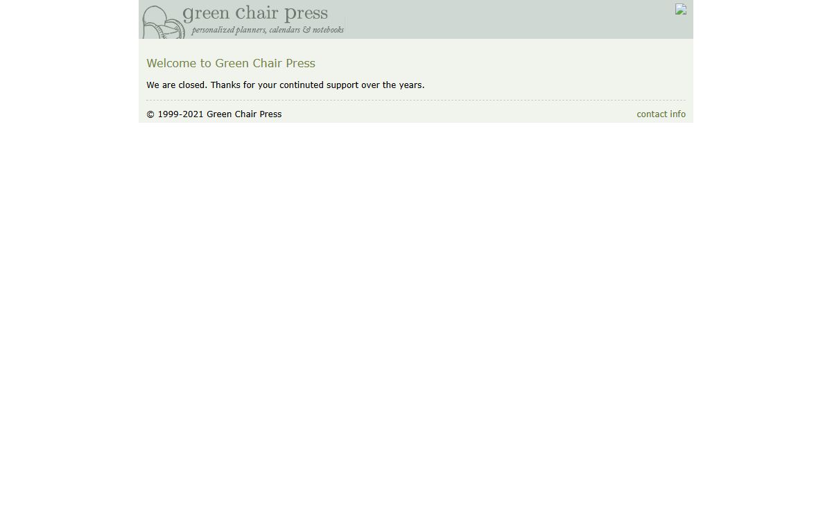 green chair press