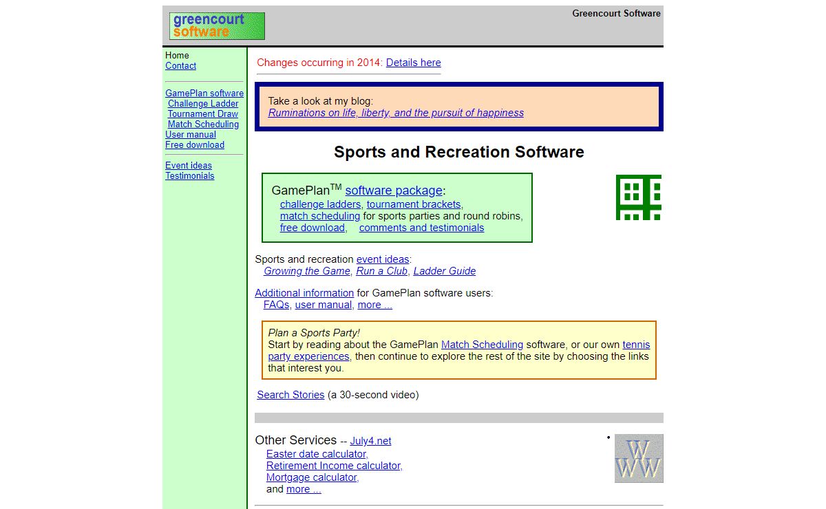 Greencourt Software - sports and recreation software
