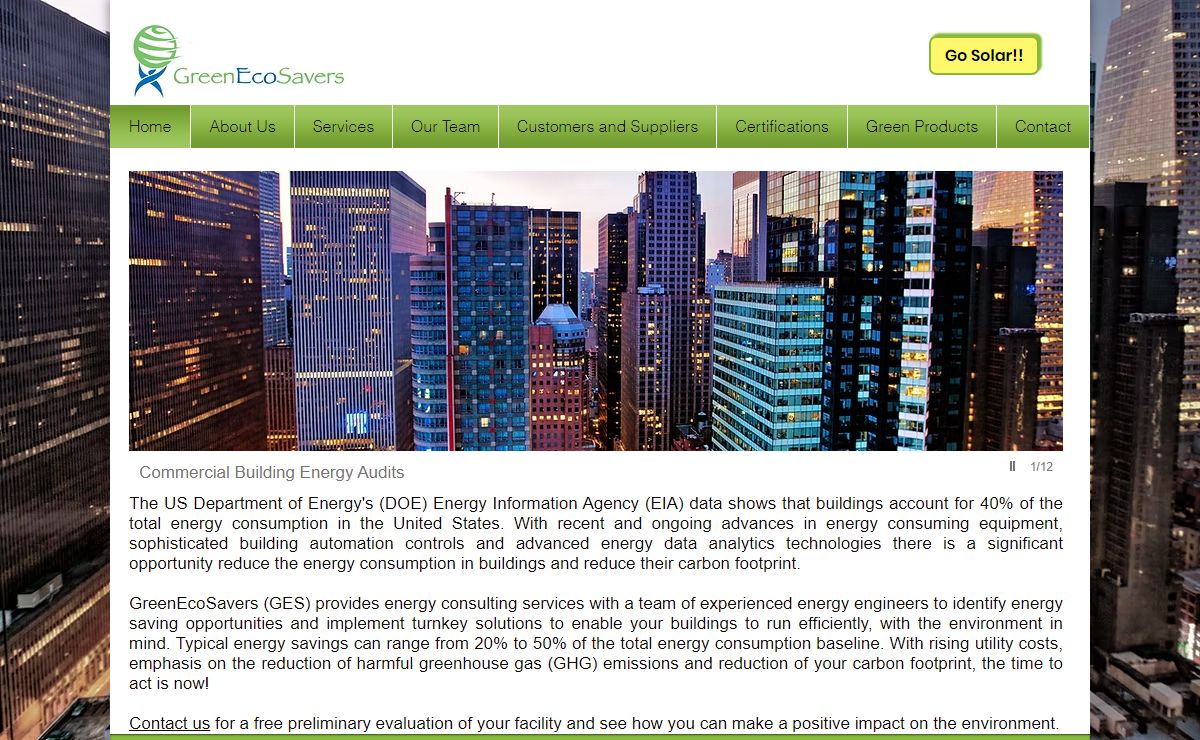 GreenEcoSavers, LLC - Energy Consulting Services. Reston, Virginia