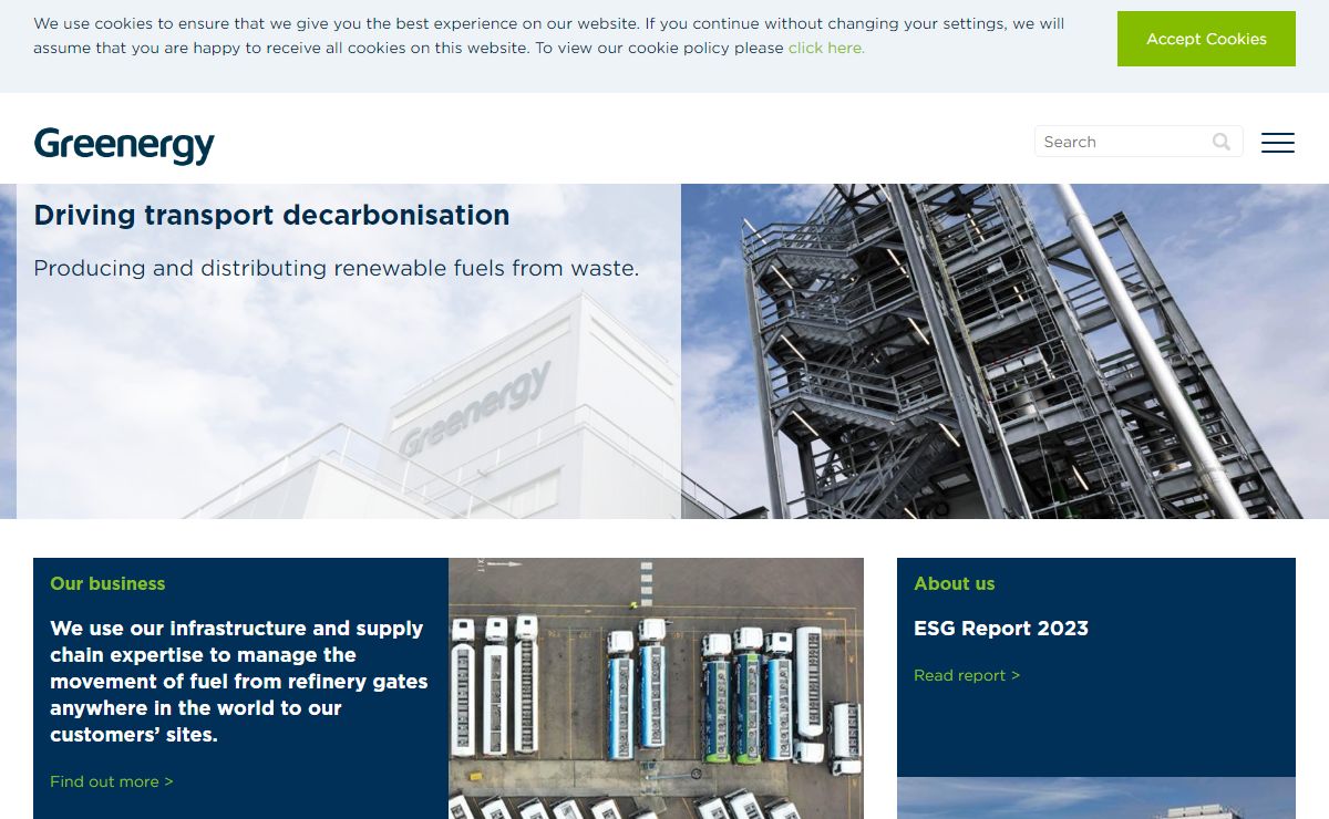 Driving transport decarbonisation. Producing and distributing renewable fuels from waste.