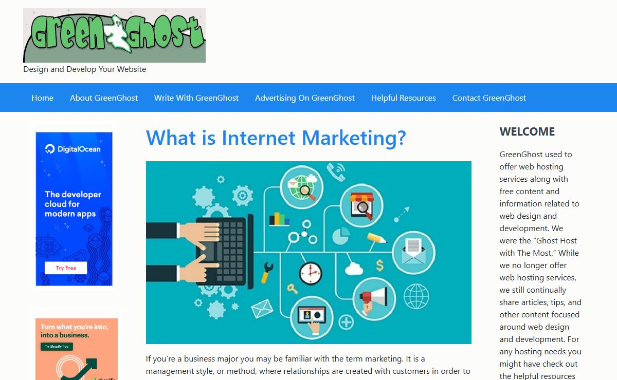 Green Ghost – Design and Develop Your Website