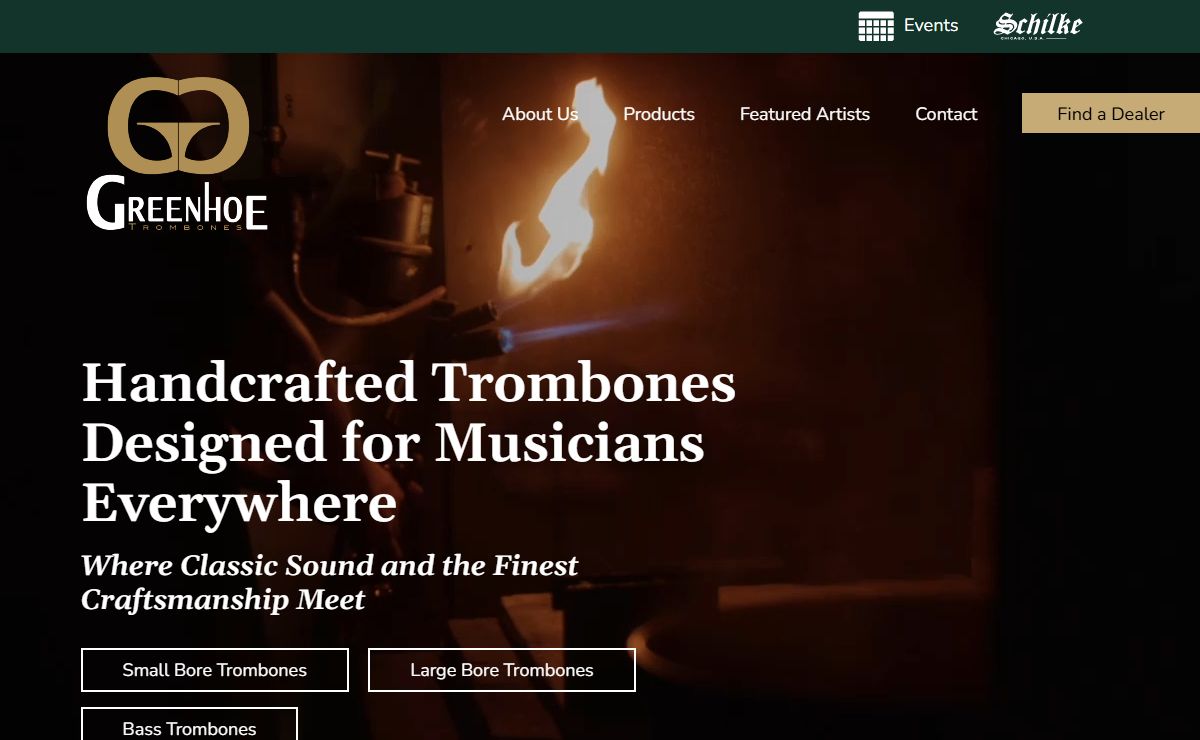 Handcrafted Trombones Designed For Musicians | Greenhoe