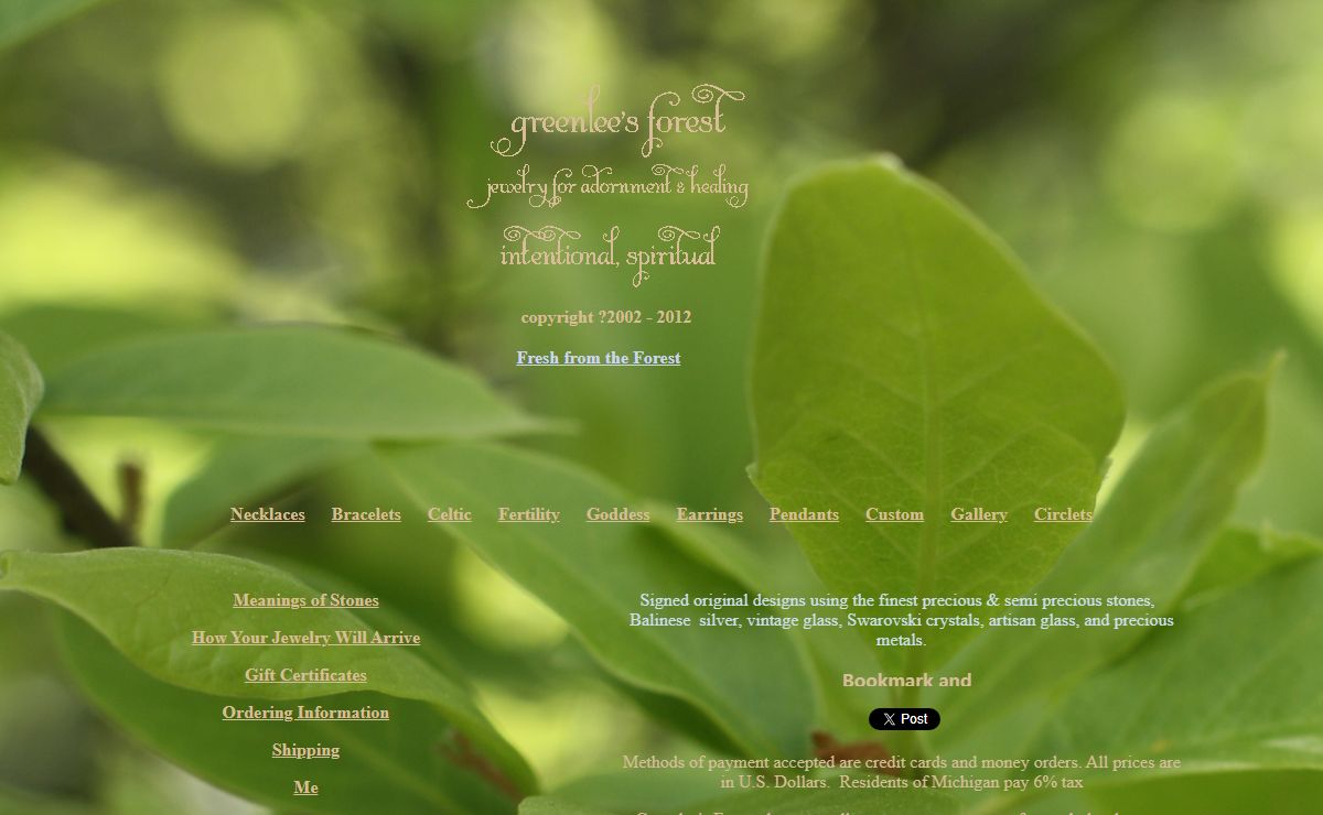 Greenlee's Forest - Intentional Jewelry for Adornment and Healing