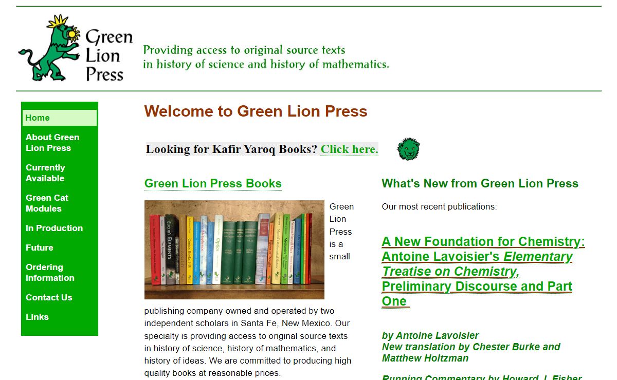 Green Lion Press: Welcome