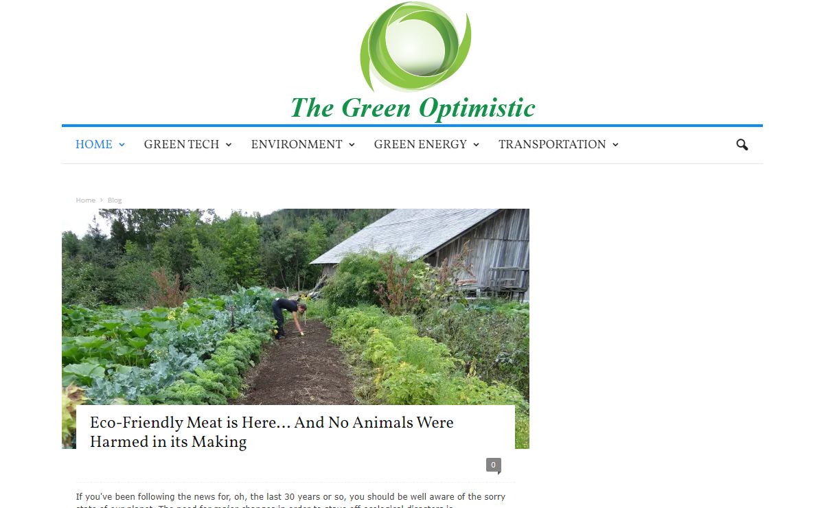 The Green Optimistic - clean, green technology news