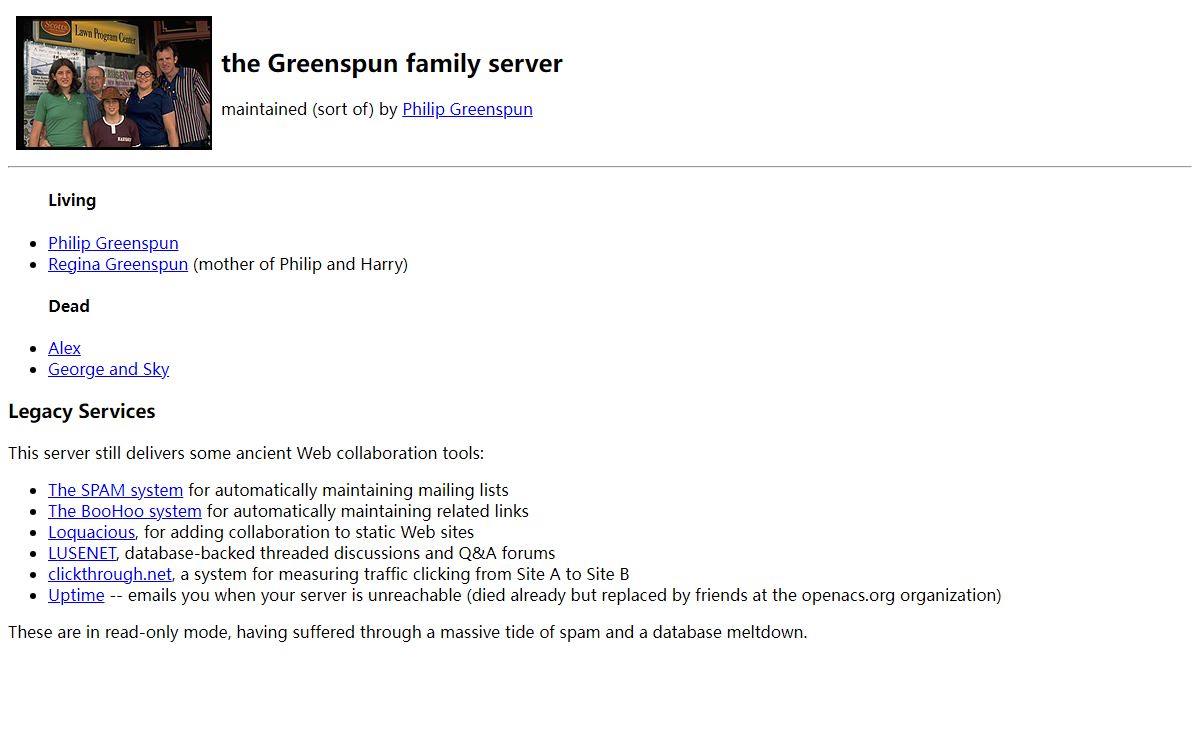 the Greenspun family server