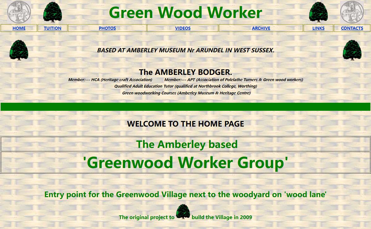 Green Wood Worker - Pole lathe training, polelathe tuition at Amberley Museum
