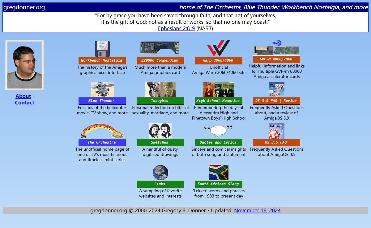 Personal website of Gregory S. Donner