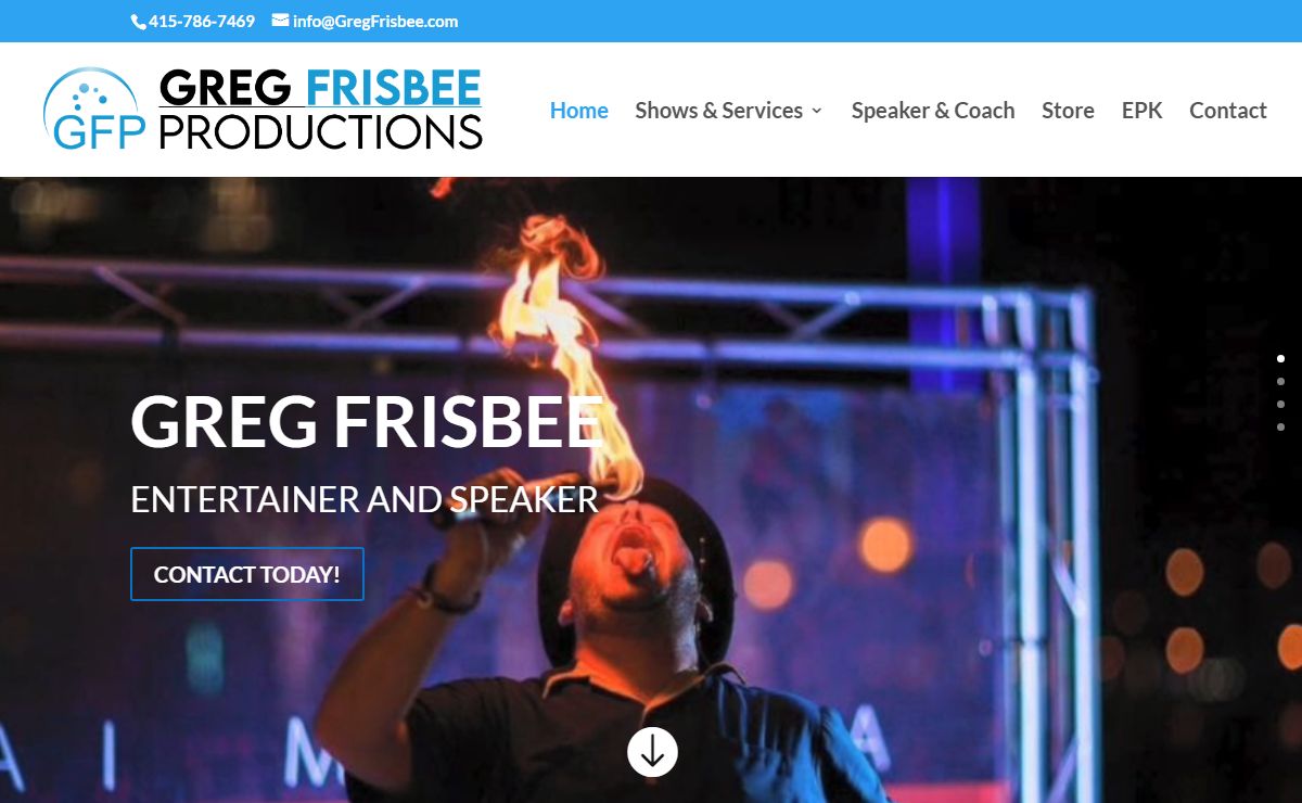 comedy, juggling, magic & more! Comedian and speaker Greg Frisbee