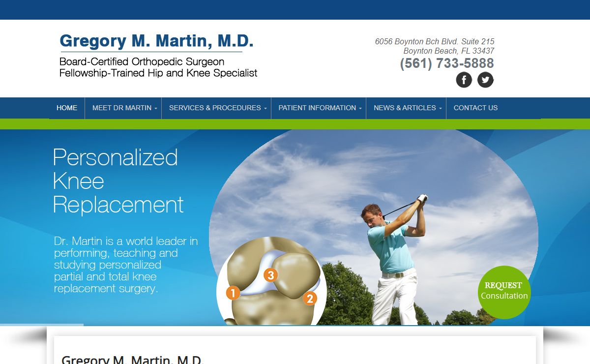 Dr. Gregory M. Martin | board certified orthopaedic surgeon