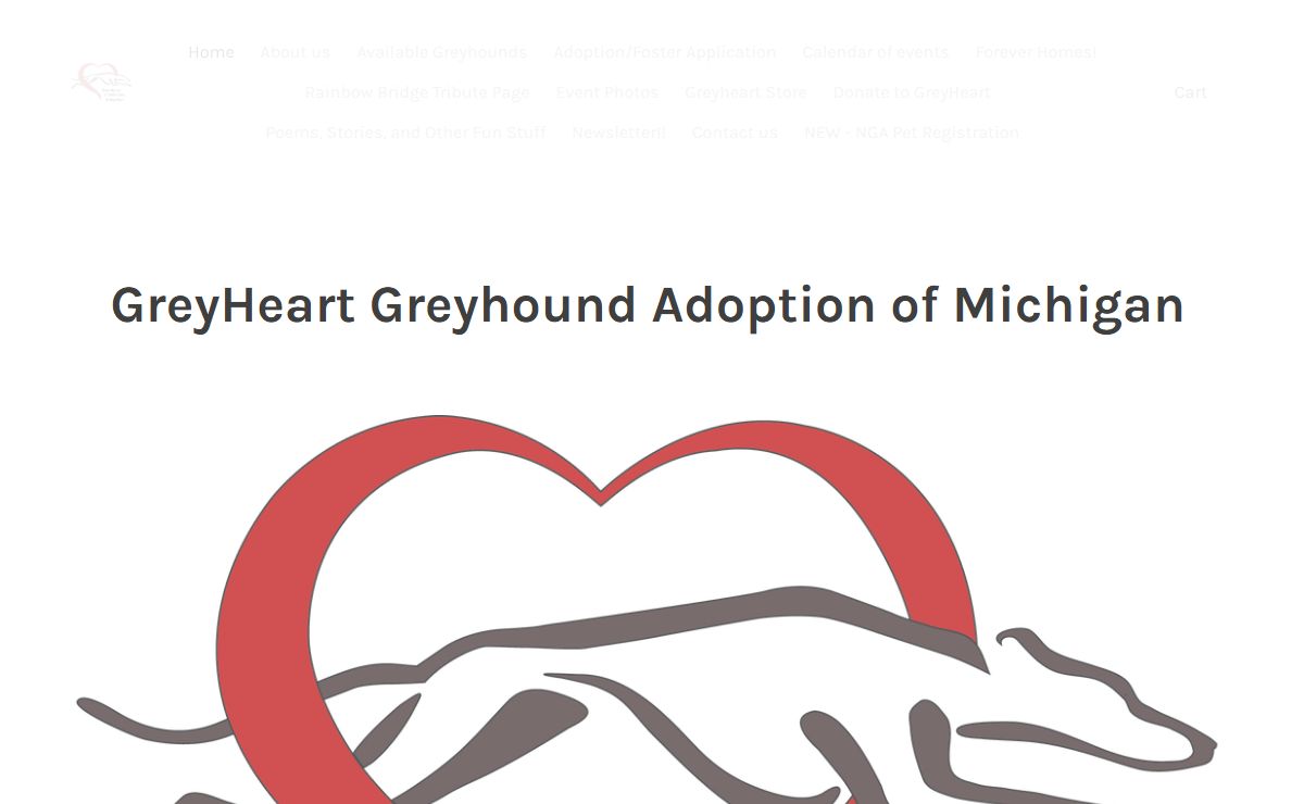 GreyHeart Greyhound Adoption of Michigan - Home