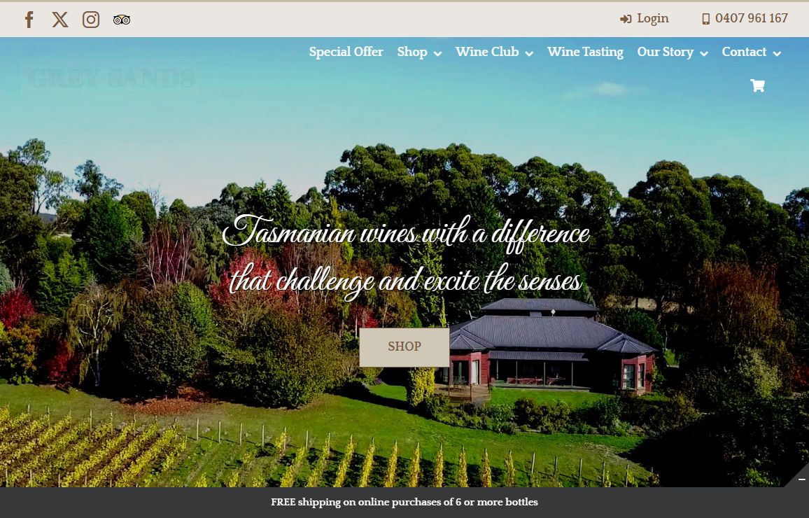 Grey Sands Vineyard | Tamar Valley Wines Tasmania