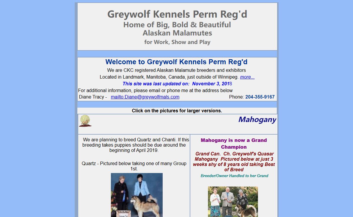 Alaskan Malamutes by Greywolf Kennels