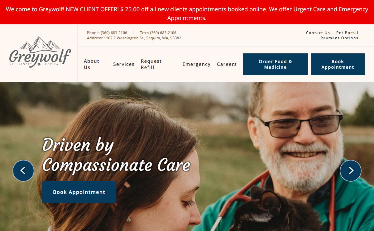 Homepage | Greywolf Veterinary Hospital