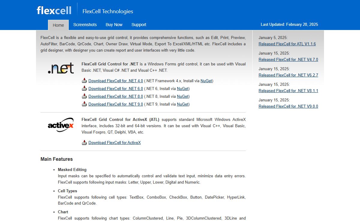 FlexCell - ActiveX & WinForms Grid Control | .NET Grid