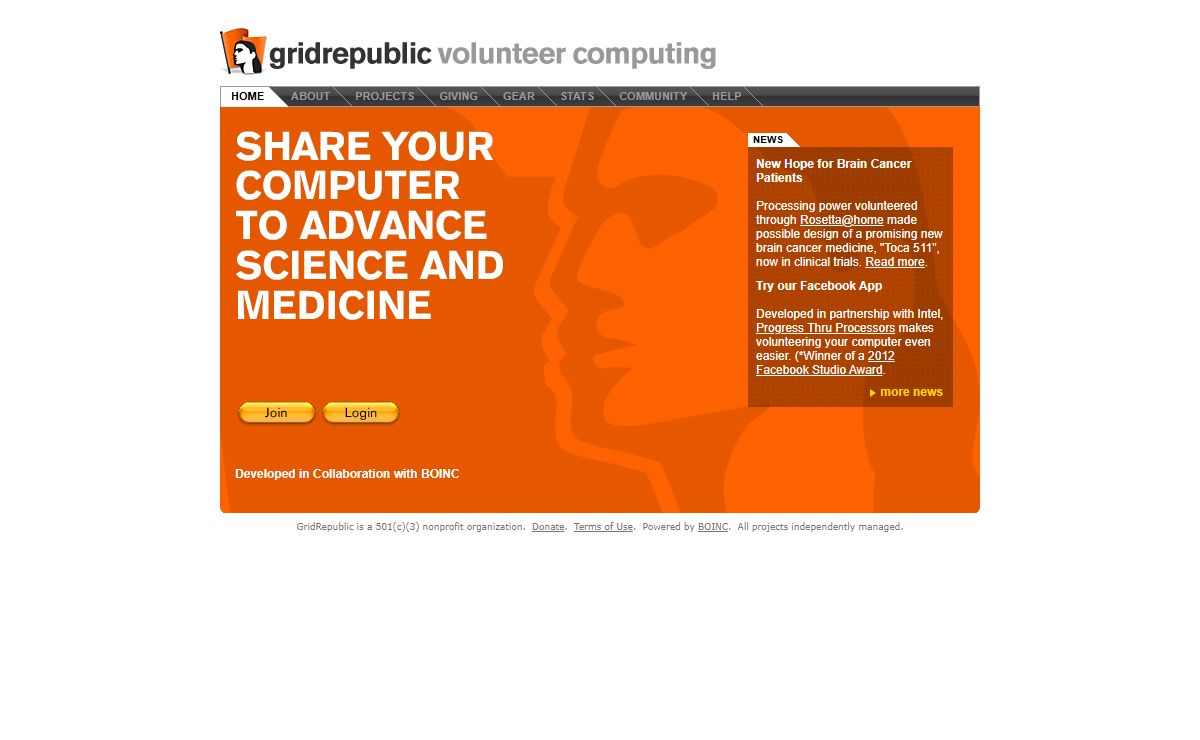 GridRepublic | Grid Republic | BOINC Volunteer Distributed Grid Computing