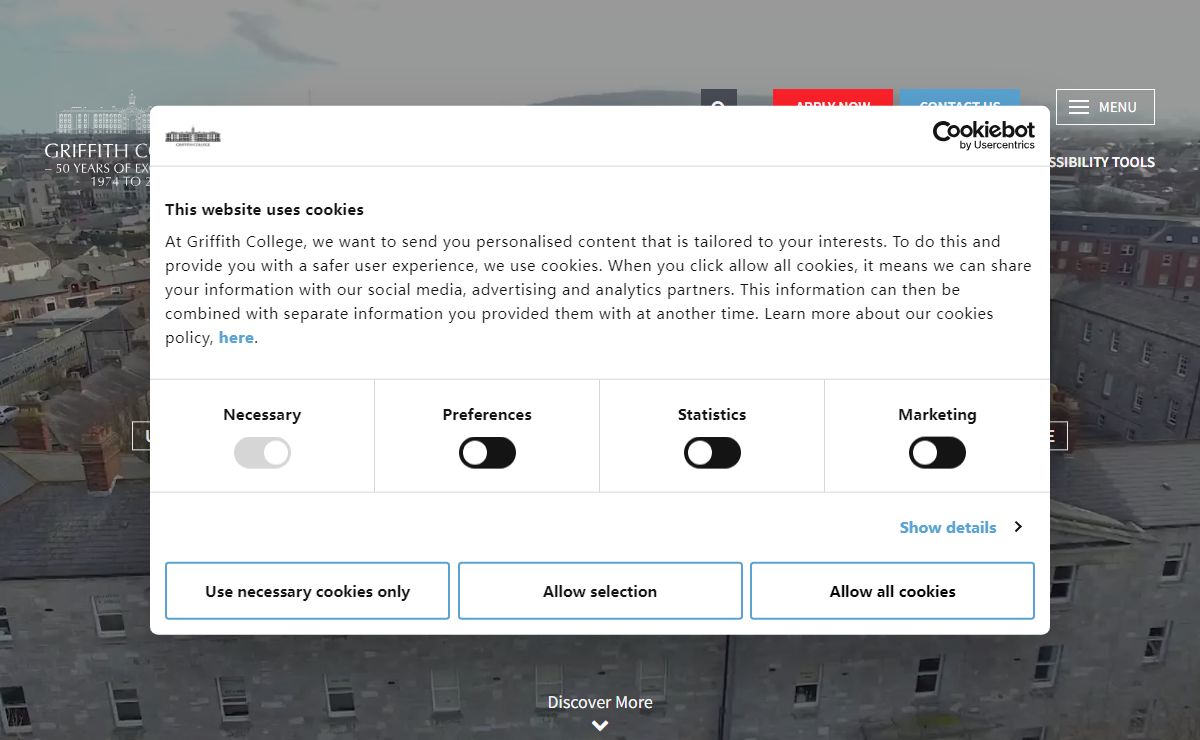 Griffith College in Ireland with Colleges in Dublin, Cork & Limerick