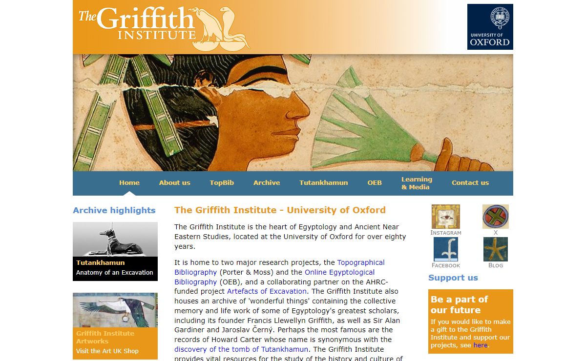 The Griffith Institute - At the heart of Egyptology at the University of Oxford