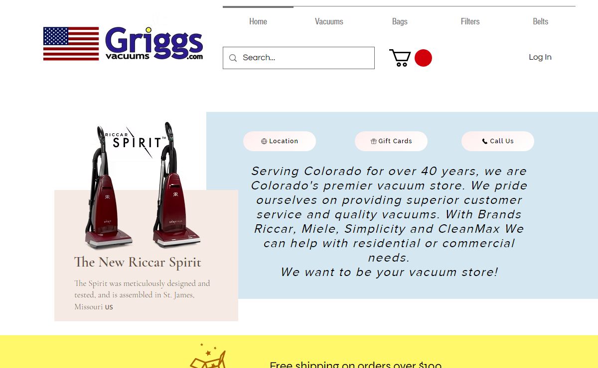 Griggs Vacuums | Miele | Riccar | CleanMax | Simplicity | 1706 Colorado Avenue, Colorado Springs, CO, USA