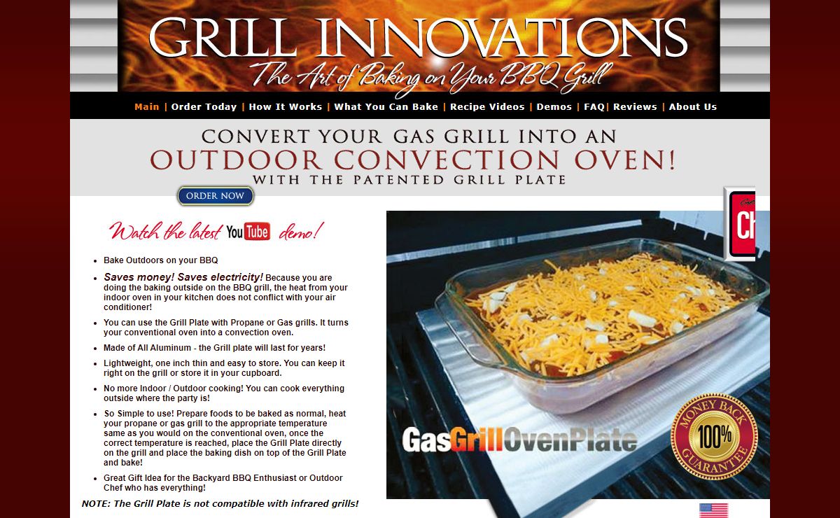 Grill Innovations Bake on the grill