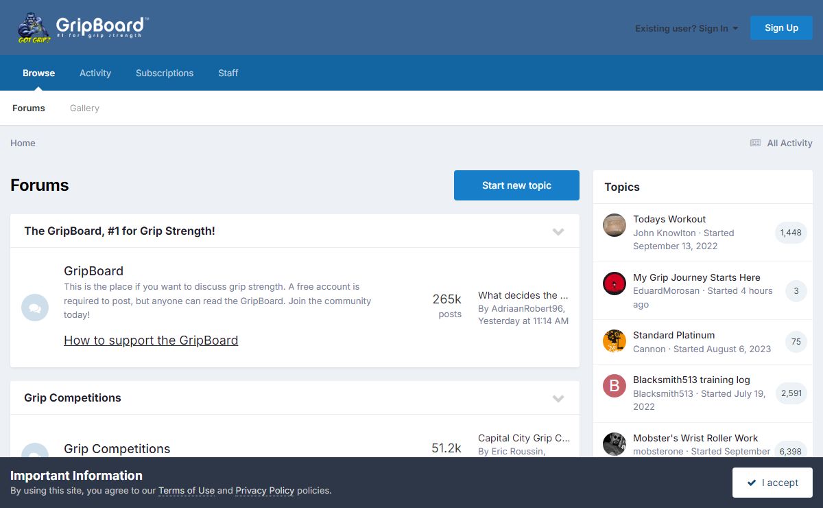 Forums - The GripBoard