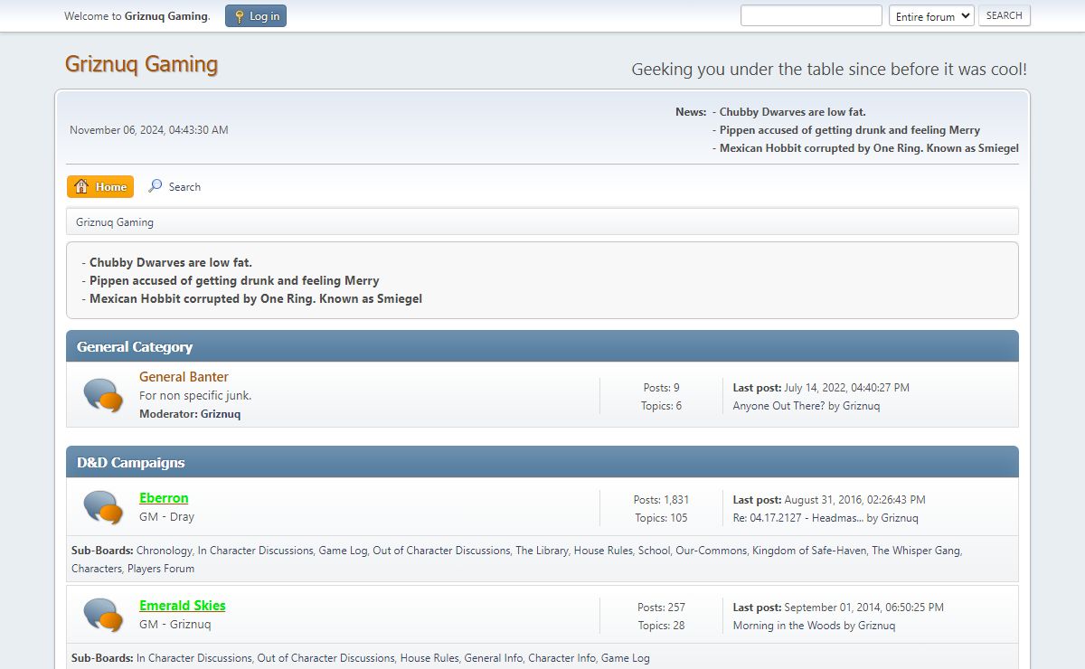 Griznuq Gaming - Index
