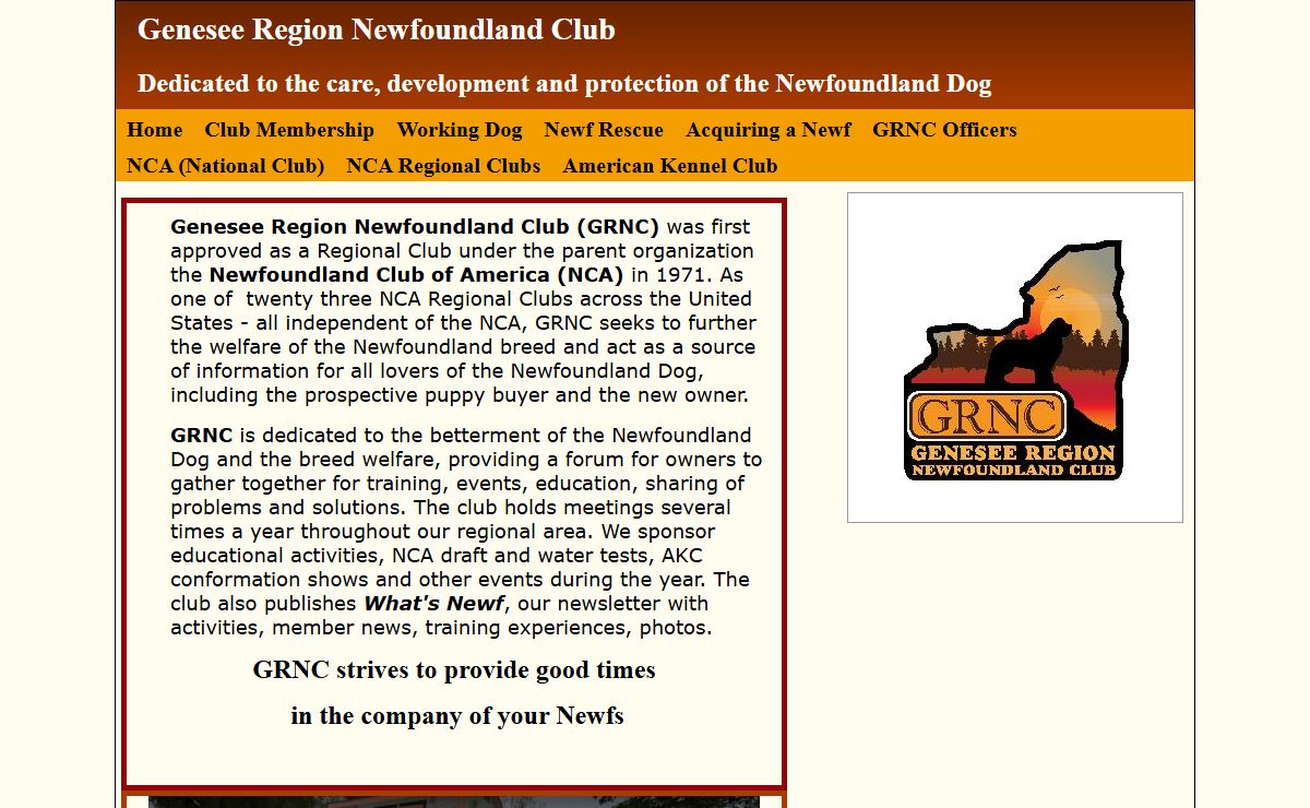 Genesee Region Newfoundland Club