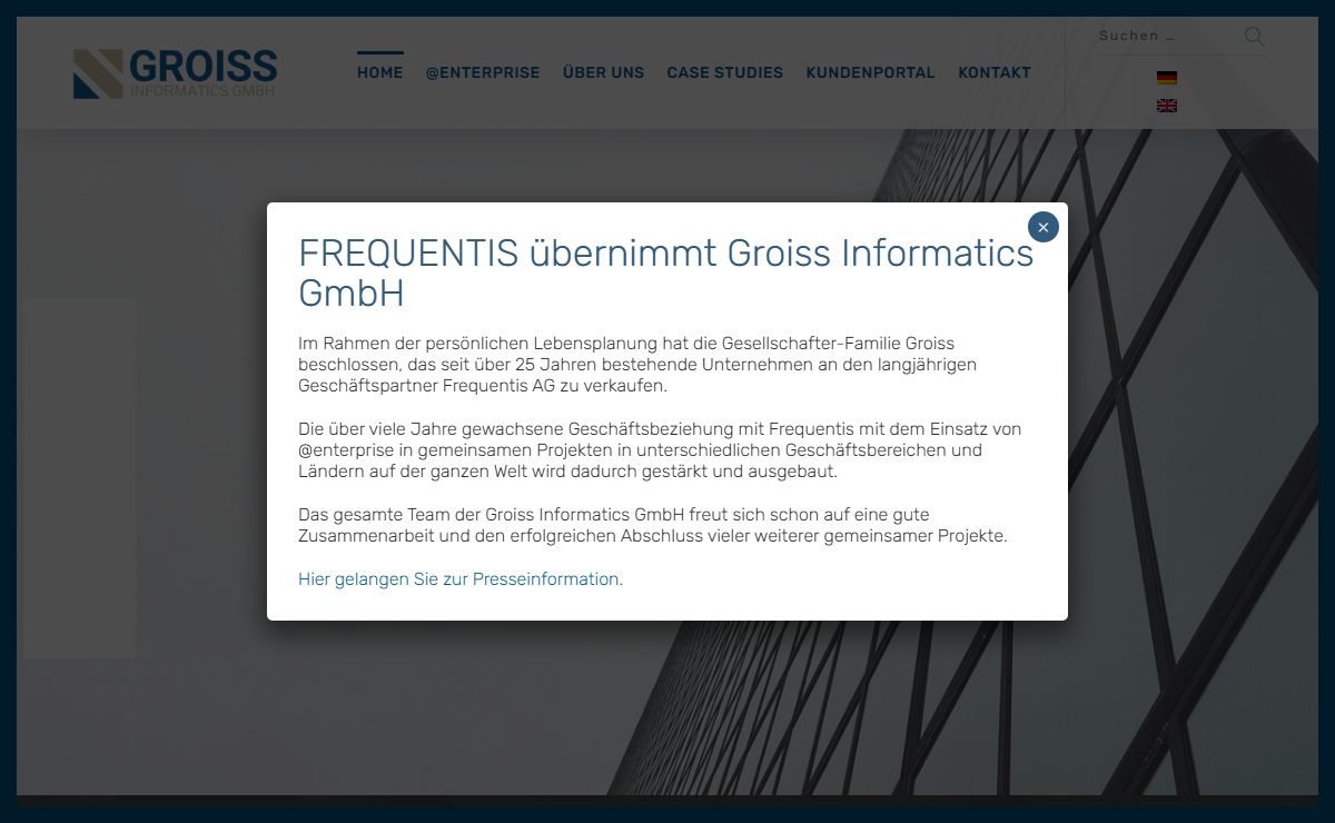 Groiss Informatics - Geschäftsprozesse automatisieren mit @enterprise