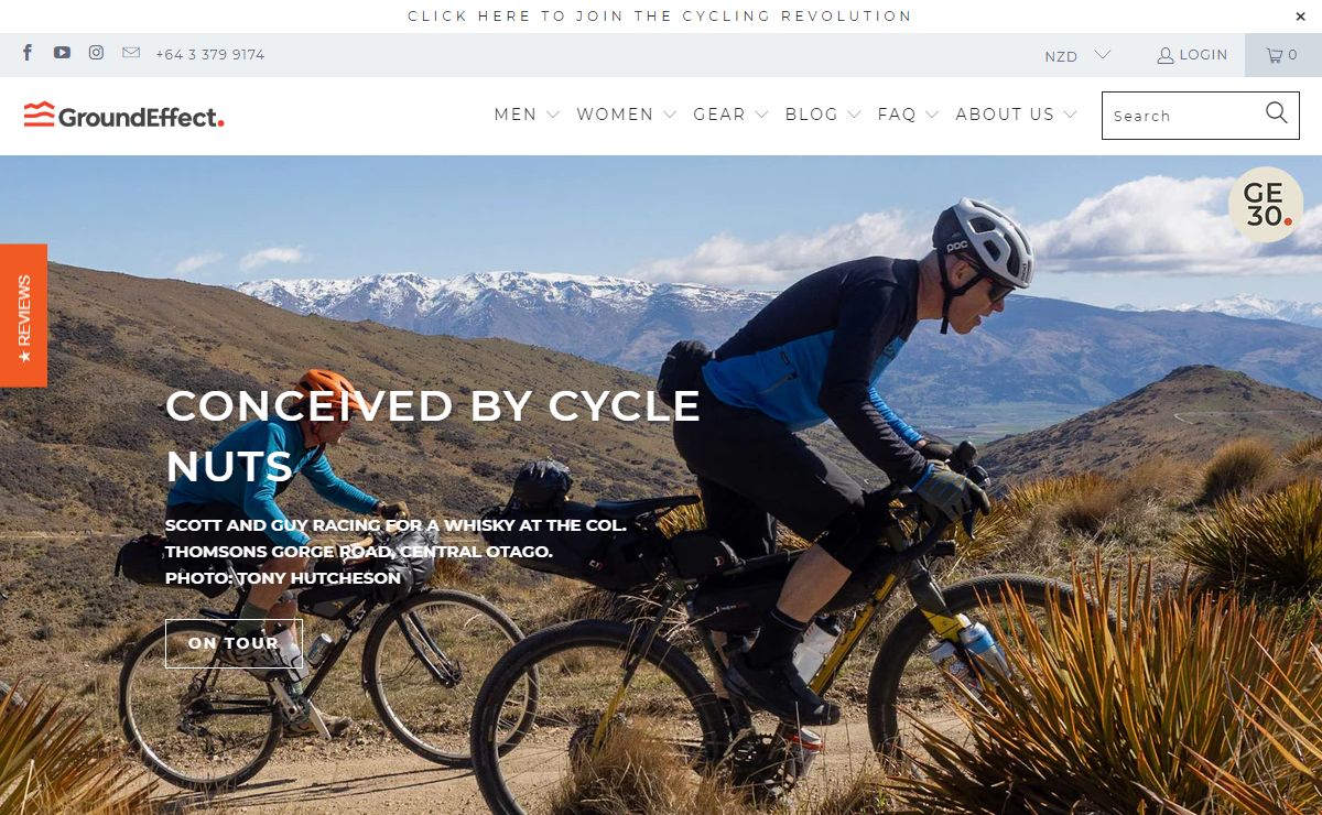 Ground Effect cycle clothing | Made by us in New Zealand