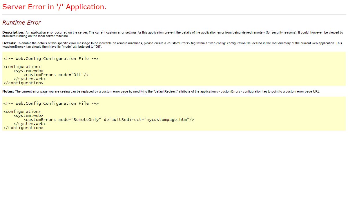 Runtime Error