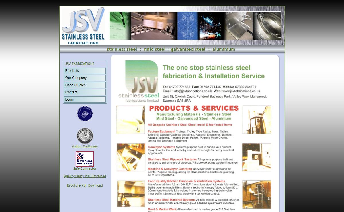 stainless steel fabrication - jsv fabrication UK