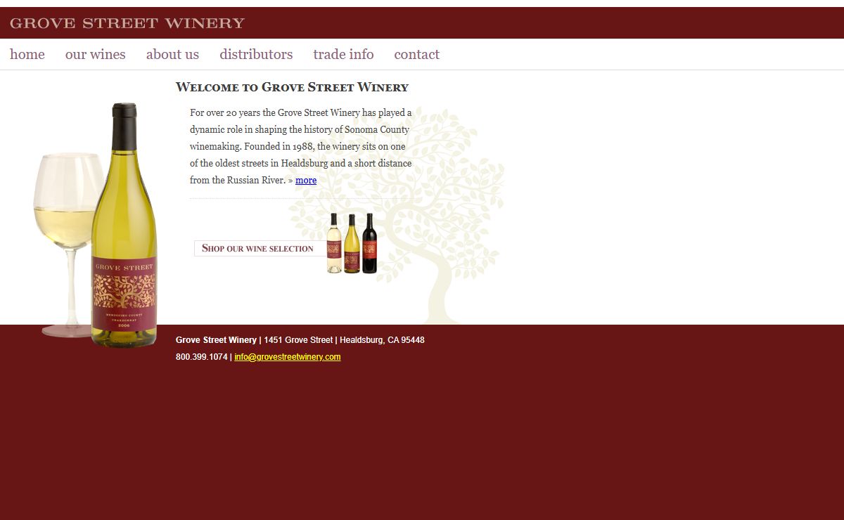 Grove Street Winery | Healdsburg, California