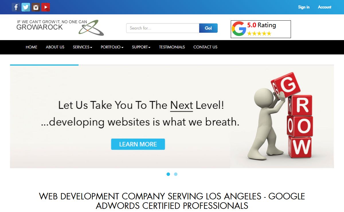 Professional Web Development & Marketing Company in Encino, CA | Growarock