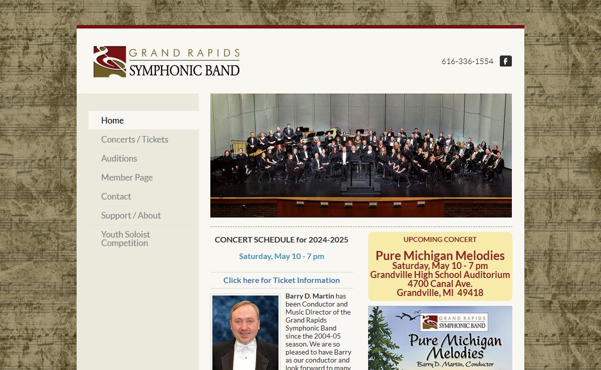 Grand Rapids Symphonic Band - Home