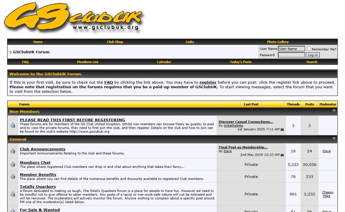 GSClubUK Forum