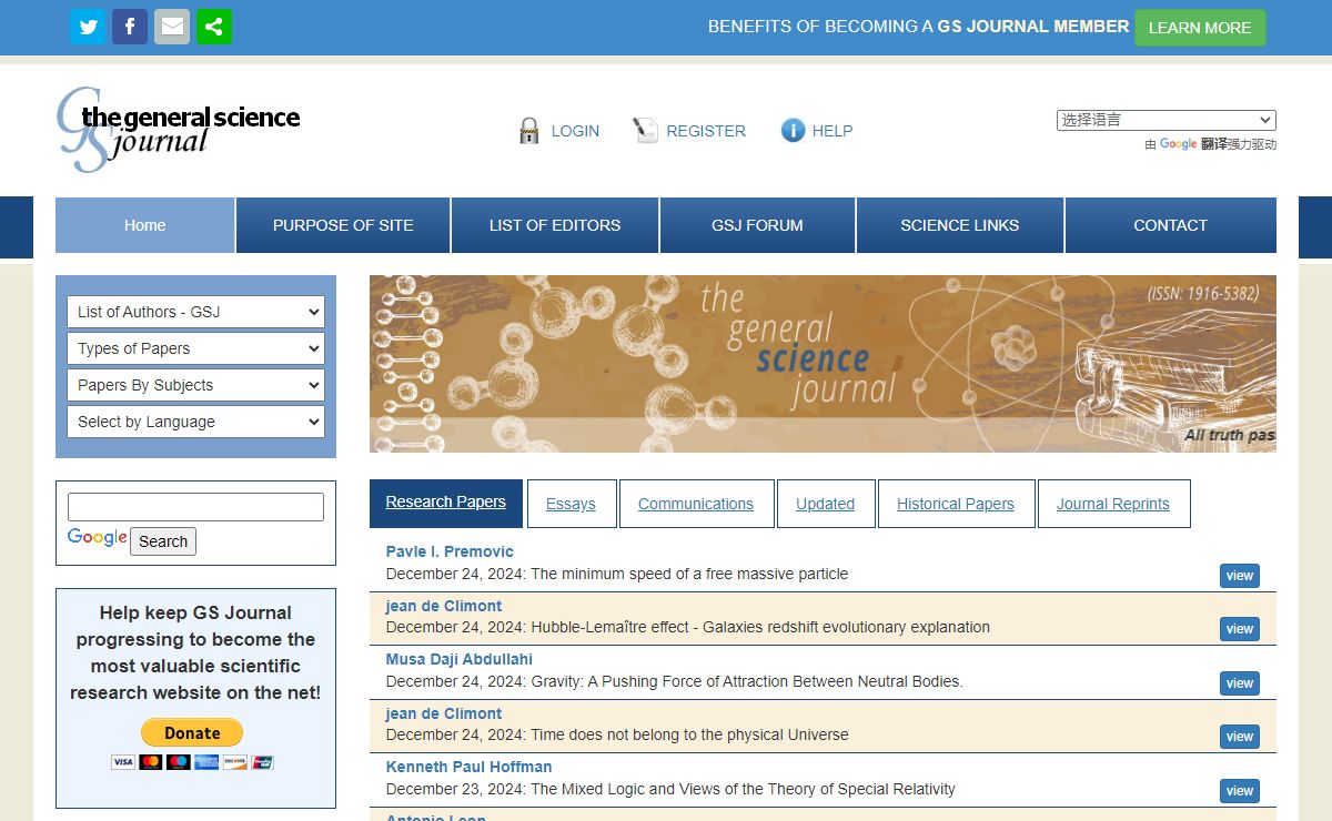 Science Journals - Authors Scientific Papers