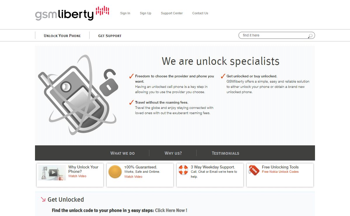 Cell Phone Unlock Codes : Mobile Phone Unlocking : Unlocked Cell Phones - GSM Liberty