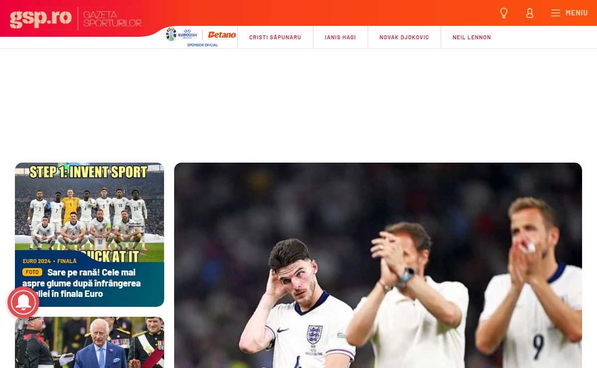 Gazeta Sporturilor - GSP - ultimele stiri din sport, rezultate live